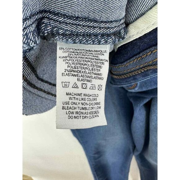 Free People Blue Jeans Flat Front Pockets Denim Women's Size 31 - Picture 8 of 9